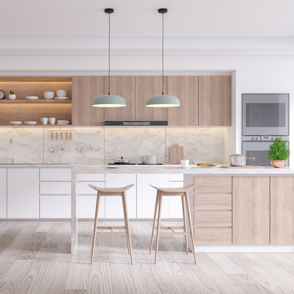 keuken met stoelen